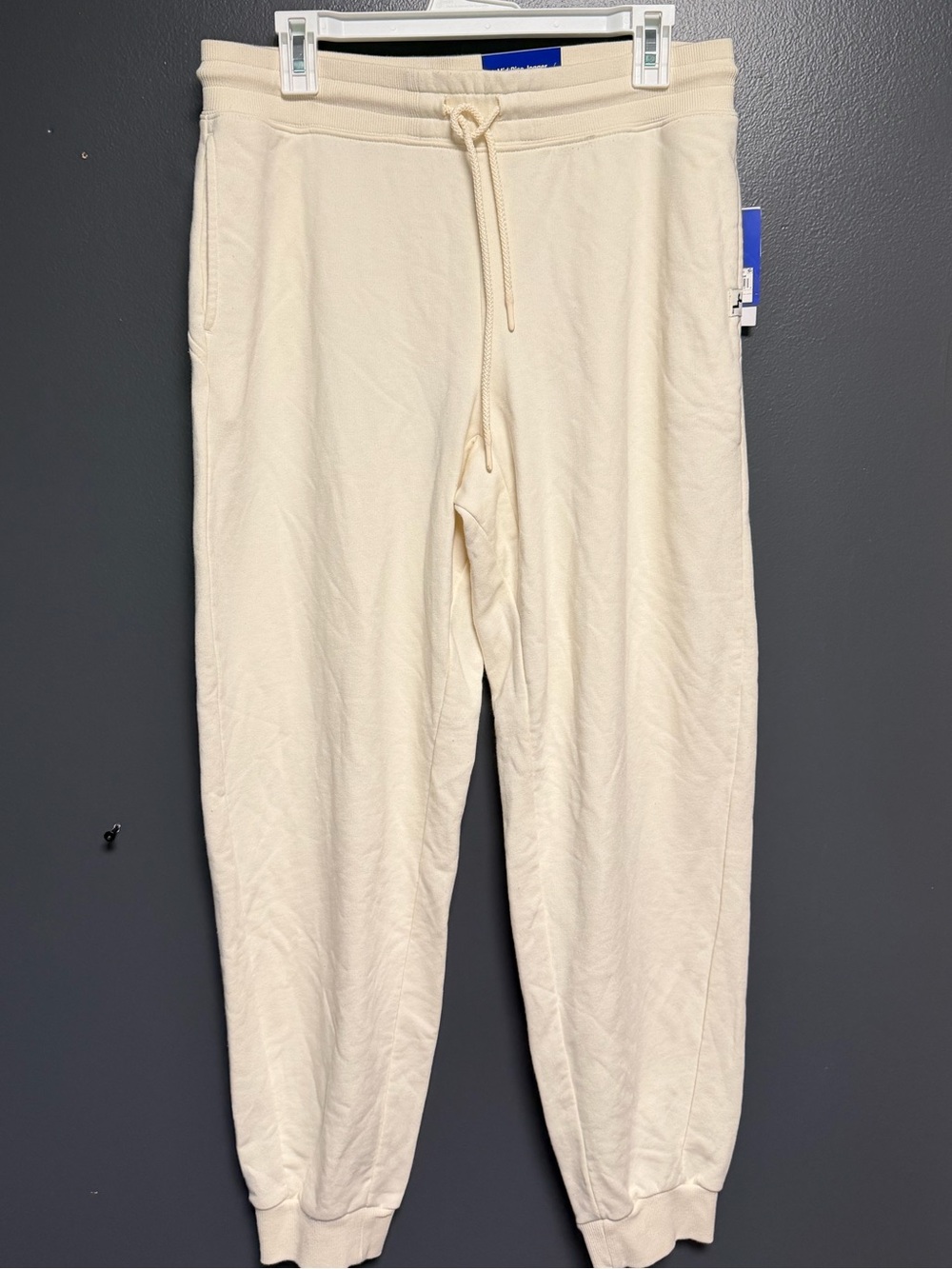 NWT JoyLab Women’s Mid Rise Joggers Reg Length Color Jet Stream / Cream Size M